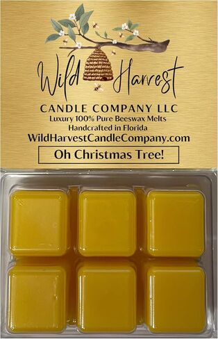 Lemon Lavender Scented, 1-Pack Pure Beeswax Melts for Warmers, Wild Harvest Candle Company, 3 oz Beeswax Tarts Cubes, Hand Poured Made in USA, Phthalate Free in Saudi Arabia