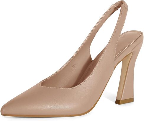 gihubafuil Womens Slingback Kitten Heels Closed Pointed Toe Wedding Party Dress Pumps Shoes in Saudi Arabia