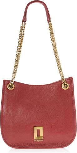 Karl Lagerfeld Paris Lyon Bucket Bag, BLK/Gold in Saudi Arabia