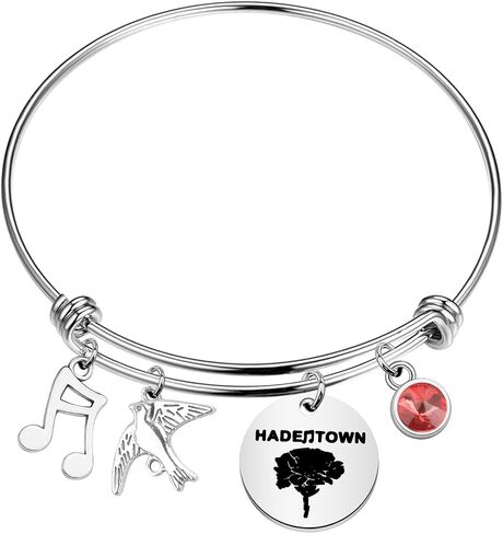 FAADBUK Musical Charm Bracelet Broadway Musical Gift Red Flower Jewelry Musical Fans Gift in Saudi Arabia