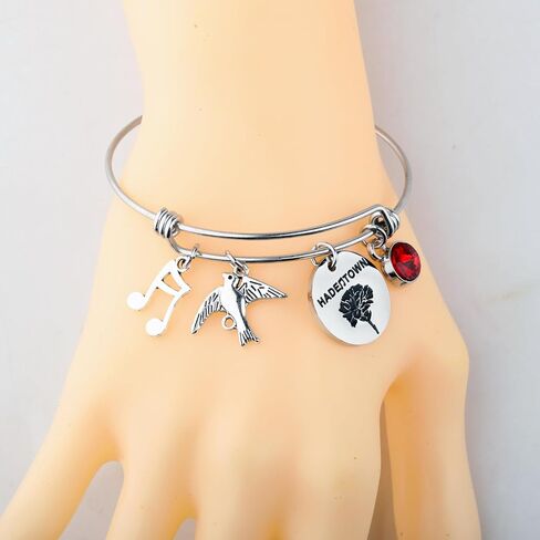 FAADBUK Musical Charm Bracelet Broadway Musical Gift Red Flower Jewelry Musical Fans Gift in Saudi Arabia