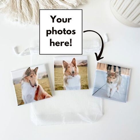 Custom Photo Magnet 2x2" – Set of 1 – Personalized Square Fridge Magnet with Your Picture – 50x50mm Keepsake for Baby Photos, Pets, Memorials, Kids’ Art, Family Moments, Weddings & Thoughtful Gifts in Saudi Arabia