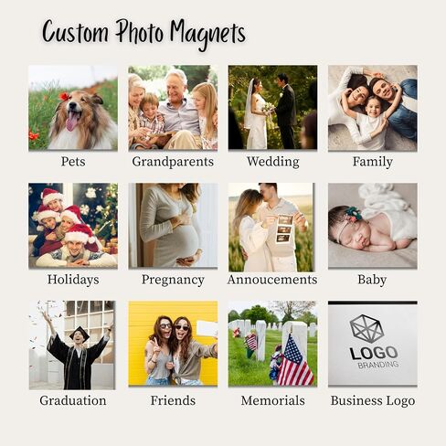 Custom Photo Magnet 2x2" – Set of 1 – Personalized Square Fridge Magnet with Your Picture – 50x50mm Keepsake for Baby Photos, Pets, Memorials, Kids’ Art, Family Moments, Weddings & Thoughtful Gifts in Saudi Arabia