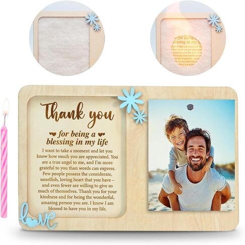 Wooden Fathers Day Card from Daughter – Best Dad Ever Elephant Design – Engraved Happy Father’s Day Gift – Sentimental Keepsake Card with Stand – Unique Gift for Dad from Child in Kuwait