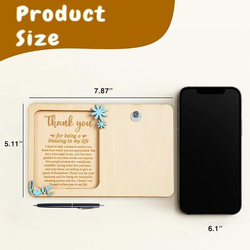 Wooden Fathers Day Card from Daughter – Best Dad Ever Elephant Design – Engraved Happy Father’s Day Gift – Sentimental Keepsake Card with Stand – Unique Gift for Dad from Child in Kuwait