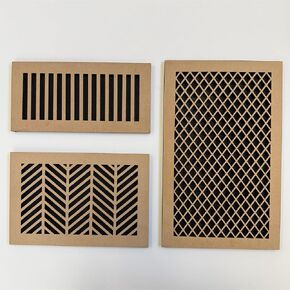 Custom Vent Covers for ceiling and walls 3/8" thick - Decorative MDF Vent Covers for Optimal Airflow & endless customization options