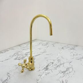 Brass Water Dispenser Kitchen Faucet - Brass Drinking Water Dispenser Faucet - Unlacquered Brass One Handle Faucet - Brass Cold Water Faucet