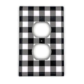 Outlet Light Switch Plate in Buffalo Plaid 162O
