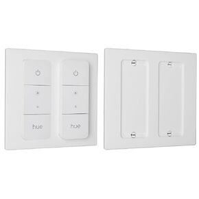 BERKLEY Wall Switch Cover Adapter Plate, Compatible with Philips Hue V2 Dimmer Remote (Double: Remote + Remote)