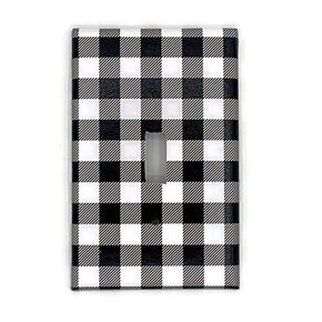 Single Light Switch Plate in Buffalo Plaid 162S