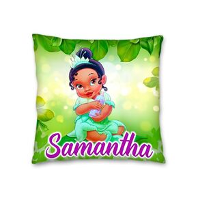 Baby Tiana Pillow with Name - 16in insert included