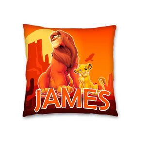 Lion Kin Pillow with Name - 16in insert included