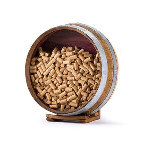 Wine Barrel Cork Holder Round Wall/Handmade, Napa Valley
