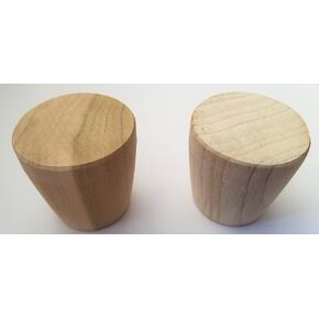 Two (2) Natural Barrel Bung Plug Stoppers