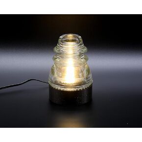 Lamp Base for "Hemingray-40, -42, -45" Glass Insulators (Blue LED)