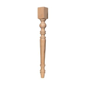 Farmhouse Wood Table Leg, Kitchen Island Legs, Dinner Table Legs, Bench Legs (18 Inch / 45 cm)