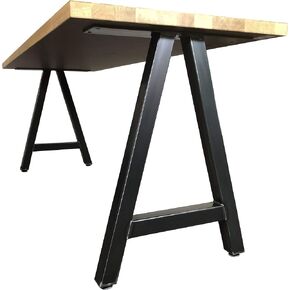 Metal Table Legs - A Frame Style - Distressed Steel Finish in Kuwait