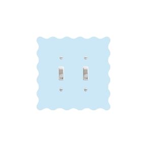 Wave Switch Plate Cover - Light Switch Cover - Custom Switch Plate Cover (Single Rocker, Pink)