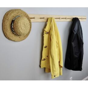 60" unfinished shaker peg rack