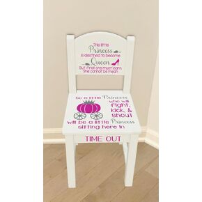 Children's Time out chair, Nusery or Playroom Chair, Cute Chair for Baby Shower Gift