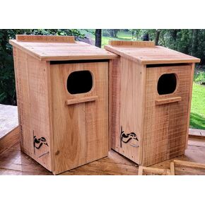 2 Cedar Wood Duck Nesting Houses