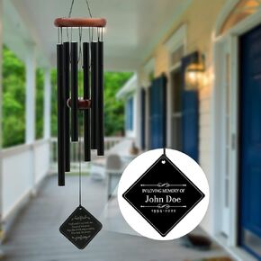 Personalized Memorial Wind Chimes Sympathy Memorial Gifts For Loss Of Father Or Memorial Gifts For Loss Of Mother Remembrance Windchimes Loss Of A Loved One, Memory Bereavement & Funeral Gifts