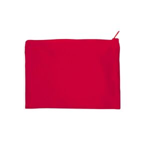 Red Satin Zipper Pouch Dust Bag - Extra Small to Extra Large - Satin Peau de Soie zip bags handmade in USA - Storage bag, Handbag, Document, Gift, Travel (XXS Portrait- 7x10")