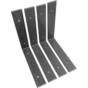 4 Pack - Angle Shelf Bracket, Iron Shelf Brackets, Metal Shelf Bracket, Industrial Shelf Bracket, Modern Shelf Bracket, Shelving