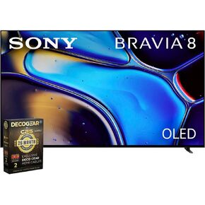 Sony BRAVIA 8 K55XR80 55 inch 4K HDR Smart OLED TV (2024) Bundle with Premium Deco Gear 60W 2.0 CH Soundbar + Deco Mount 37"-100" TV Wall Mount Bracket with Cleaning Kit + 6-Outlet Surge Adapter in Kuwait