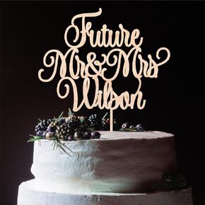 Personalized Wedding Cake Topper - Bride and Groom Cake Topper - Anniversary Cake Topper - Vow Renewal