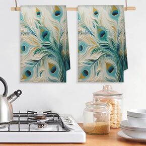 Vintage Crow Branch Kitchen Towels Set of 2 Absorbent Drying Dish Towels Tea Towels Bar Towels Decoration Hand Towels for Home Bathroom Restaurants Cleaning