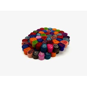 Handmade Trivet, Felt CandyCut Trivet, Potholders, Trivets, 100% Wool, Felt, Hot Pot Holders (Set of 2) Hot Pads, Durable, Heat Resistant Mat, Mats, Round Trivet (Multi)