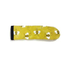 Cast Iron Skillet Handle Cover in a Honey Bee Fabric Print by Sewuseful Studios