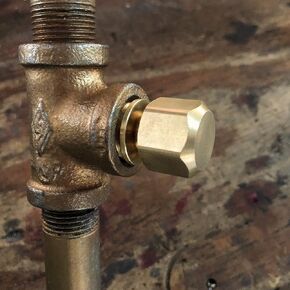 Iron Pipe Lamp Switch, Metal Turn Knob Electrical On/Off Switch, for 1/2" NPT fittings