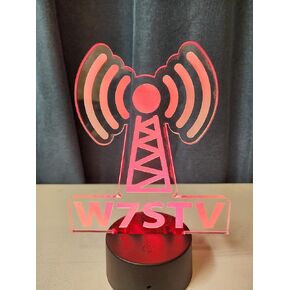 HAM Radio Callsign LED sign, Amateur Radio, HAM Radio, Acrylic sign
