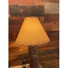 Rustic Laced Oiled Kraft Lamp Shade (18, X-Large)