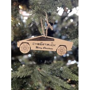 CYBERTRUCK ORNAMENT TESLA, Best ornament for men man, HANDMADE IN THE US