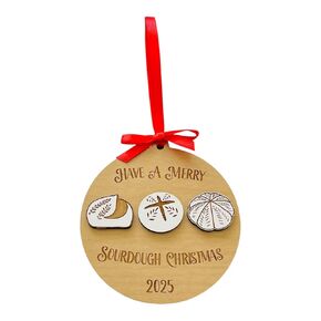 Sourdough Bread Christmas Ornament 2025 for her gift