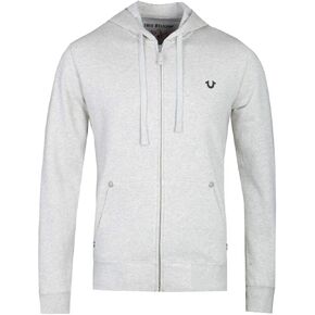 True Religion Men's Classic Logo Long Sleeve Zip Up Hoodie in Saudi Arabia