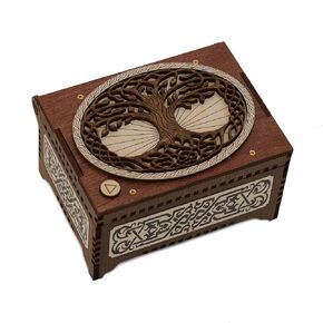Celtic Tree of Life Custom MP3 Music Box, Plays Any Song, Custom Photo Print and Text Inside