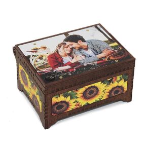 Personalized Photo Top MP3 Music Box, Plays Any Custom Song, Printed Image Gift