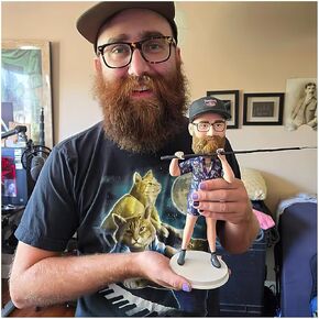 Custom Bobblehead, 6/7/8 inch Personalized Customized Bobbleheads Customization Dolls Figure Handmade Sculpture Gifts Based on Your Photos for Boyfriend, Husband, Friends