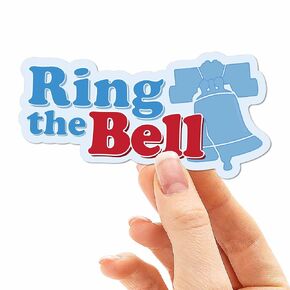 رن ملصق Bell Philadelphia لزجاجة ماء Hydroflask ، شارات الكمبيوتر المحمول للبيسبول فيلي ، هدايا فيليز (حجم زجاجة ماء 3.25 بوصة)