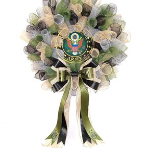 Army Wreath, 24 x 24 Inches