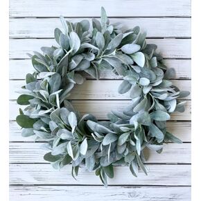 Lambs ear wreath