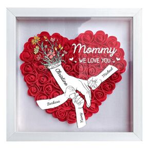 10In Custom Mom Flower Shadow Box