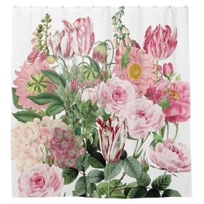 Pink Garden Party Shower Curtain