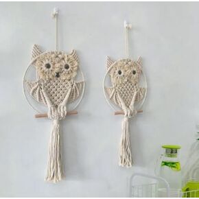 Woven Hanging Wall Basket 1 Tier Hanging Baskets for Storage Boho Wall Decor Basket Hanging Fruit Vegetable Baskets Hanging Organizer Storage Baskets for Kitchen Bathroom Living Room