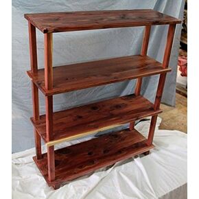 Cedar bookshelf, bookshelf, living room bookcase, kids bookshelf, storage unit, wooden bookshelf, kitchen bookshelf (60" tall)