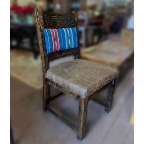 Comfortable Unique and High Quality Handmade/Handcarved Southwestern Styled Ronquillo Chair. For Dining, Kitchen, Office.